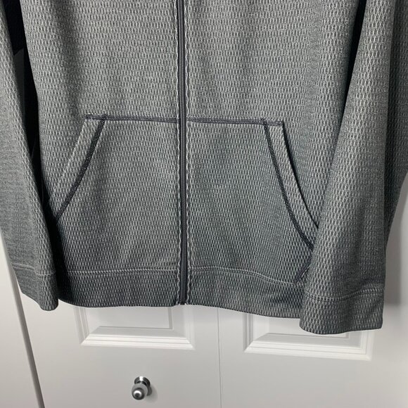 Under Armour Men’s XL Full Zip Hoodie Silver Grey 100% Polyester Athletic Style - Picture 4 of 15